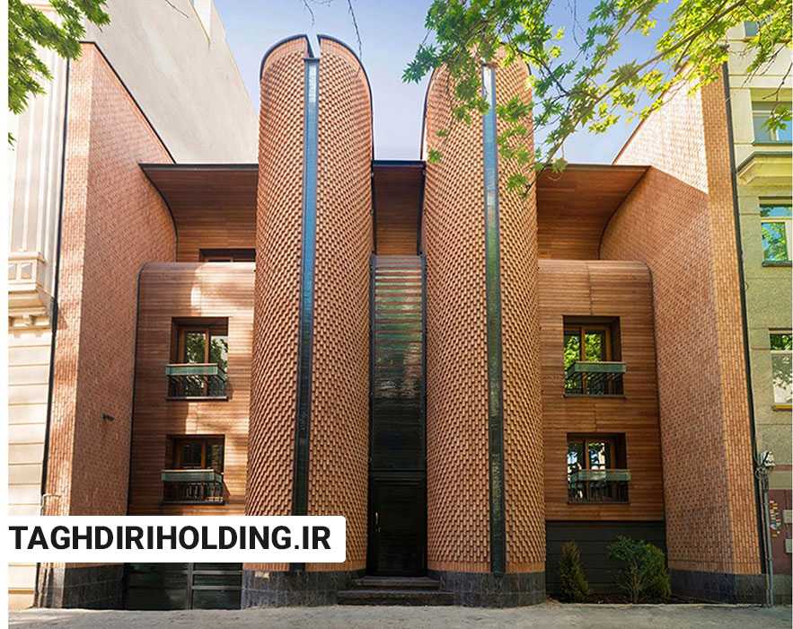 نمای مدرن اجرا شده با آجر نسوز؛ نمونه‌ای از پروژه‌های انجام‌شده با تمرکز بر طراحی استاندارد و اجرای تخصصی
